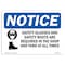 Signmission OSHA Sign, Glasses And Boots With Symbol, 10in X 7in Rigid Plastic, 10" W, 7" H, Landscape OS-NS-P-710-L-18161 - alternate 1